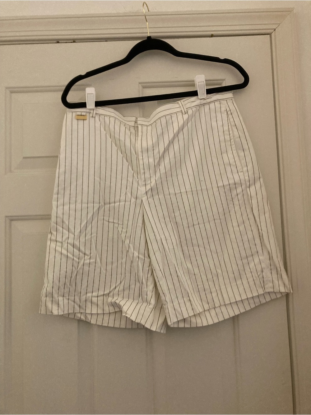 Lauren Ralph Lauren Active White Pinstripes Shorts